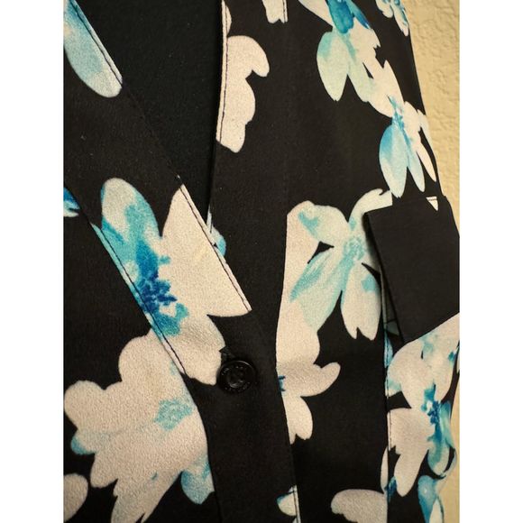 Calvin Klein Floral Long Sleeve Button Up- Sz M - Picture 5 of 12